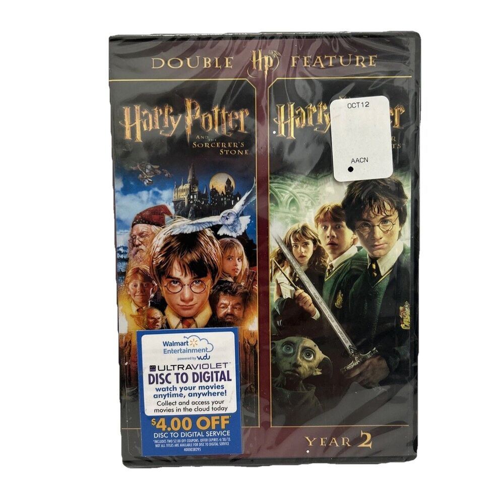 HARRY POTTER and‎ the Sorcerer's Stone / Chamber of Secrets DVD Factory Sealed